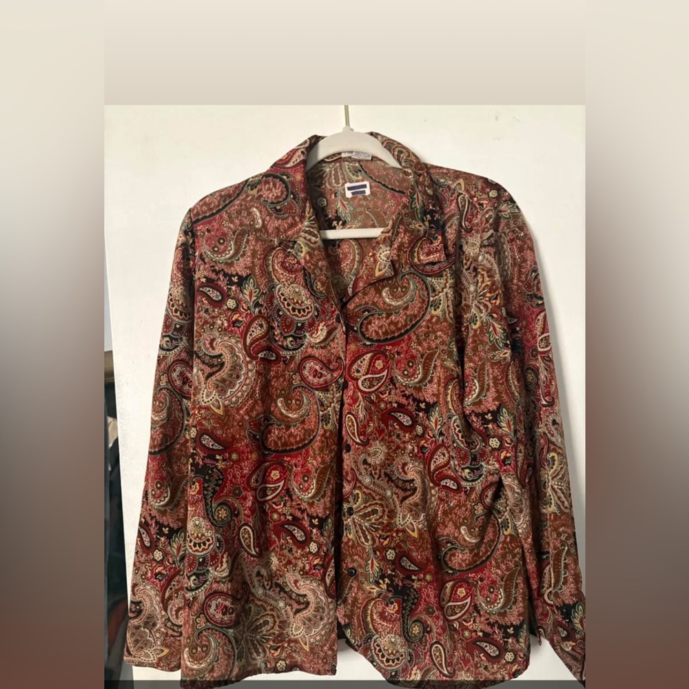 Paisley Button-Up Shirt